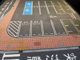 1:64 Diecast Parking Lot Diorama Mat – Car Park Mouse Pad