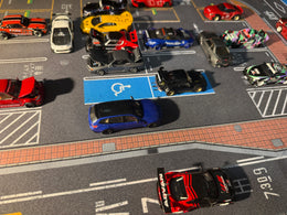 1:64 Diecast Parking Lot Diorama Mat – Car Park Mouse Pad