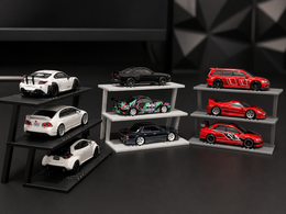 1:64 Diecast Car Display Rack 3 -Tier – Hot Wheels Compatible
