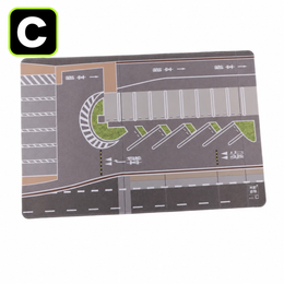 1:64 Diecast Parking Lot Diorama Mat – Car Park Mouse Pad
