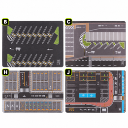 1:64 Diecast Parking Lot Diorama Mat – Car Park Mouse Pad