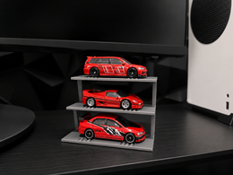 1:64 Diecast Car Display Rack 3 -Tier – Hot Wheels Compatible