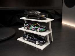 1:64 Diecast Car Display Rack 3 -Tier – Hot Wheels Compatible