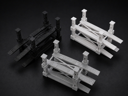 Stackable 1:64 Diecast Garage Car Lift Display – 3 Pack